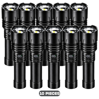 🔥BEST DEAL OFFER 70% OFF + 🎁 2026 Billhol® NEW Super Bright Ultimate Tactical Survival Flashlight · 2M+ SOLD · 80X Brighter ·120H Runtime · Military COB LED Tech🛒