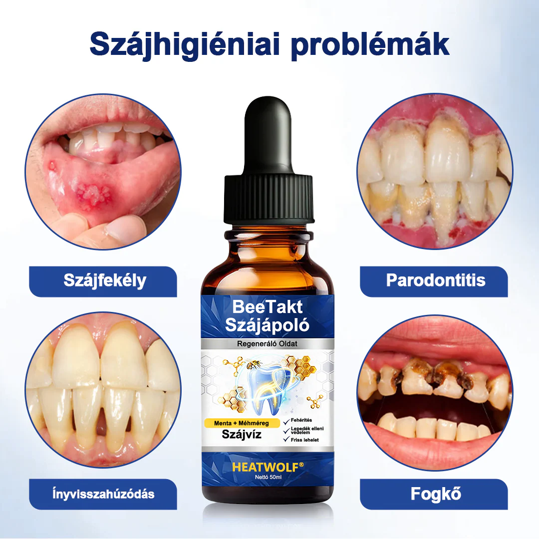 HEATWOLF® BeeTakt Szájápoló Regeneráló Oldat 🦷Fejlett bioaktív formula a szájüreg átfogó regeneráló támogatására