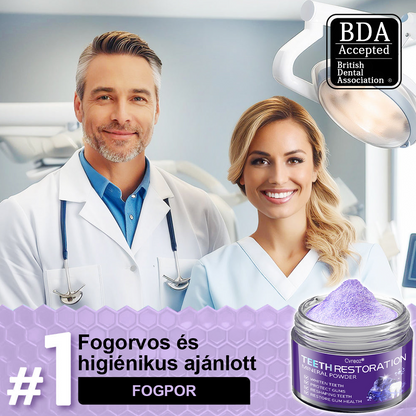 Cvreoz® Fogápoló Ásványi Por — 🦷Vége a lüktető fogfájásnak, érzékeny fogaknak és gyenge zománcnak, már az első használatok után (FDI ajánlott)