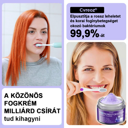 Cvreoz® Fogápoló Ásványi Por — 🦷Vége a lüktető fogfájásnak, érzékeny fogaknak és gyenge zománcnak, már az első használatok után (FDI ajánlott)