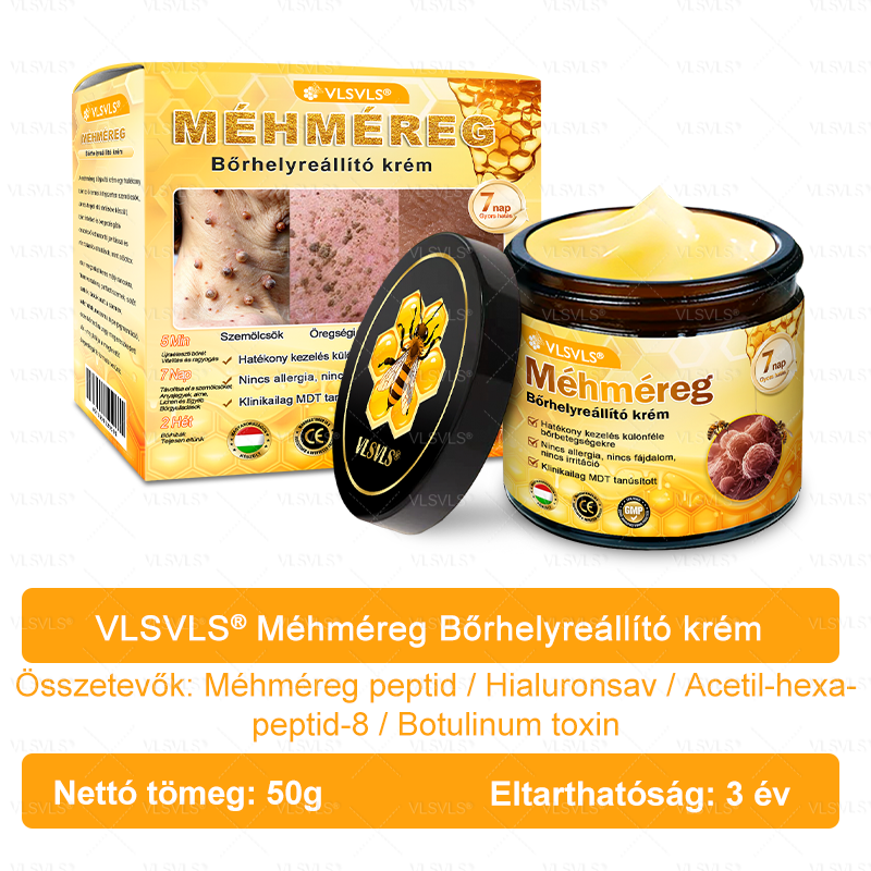 VLSVLS® Méhméreg Bőrhelyreállító Krém 🔥 UTOLSÓ NAP – 80% KEDVEZMÉNY