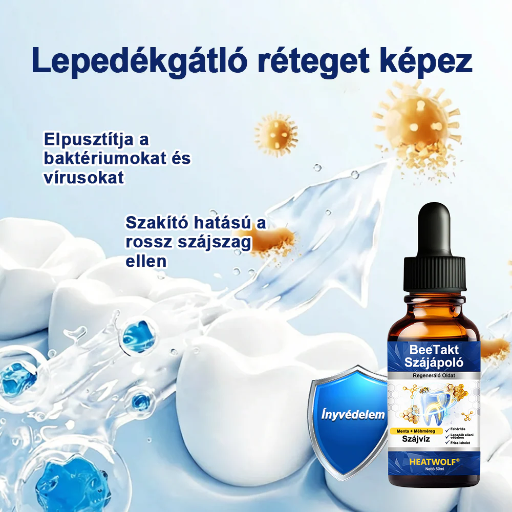 HEATWOLF® BeeTakt Szájápoló Regeneráló Oldat 🦷Fejlett bioaktív formula a szájüreg átfogó regeneráló támogatására