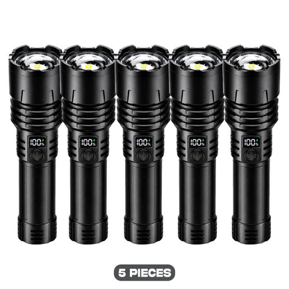 🔥BEST DEAL OFFER 70% OFF + 🎁 2026 Billhol® NEW Super Bright Ultimate Tactical Survival Flashlight · 2M+ SOLD · 80X Brighter ·120H Runtime · Military COB LED Tech🛒