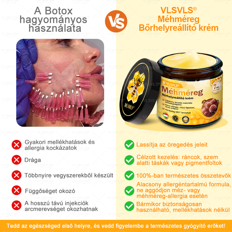 VLSVLS® Méhméreg Bőrhelyreállító Krém 🔥 UTOLSÓ NAP – 80% KEDVEZMÉNY