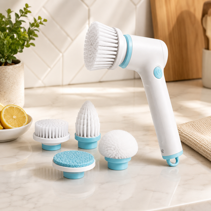 Cordless Electric Cleaning Brush for Bathroom, Kitchen, Sink & Tile Cleaning