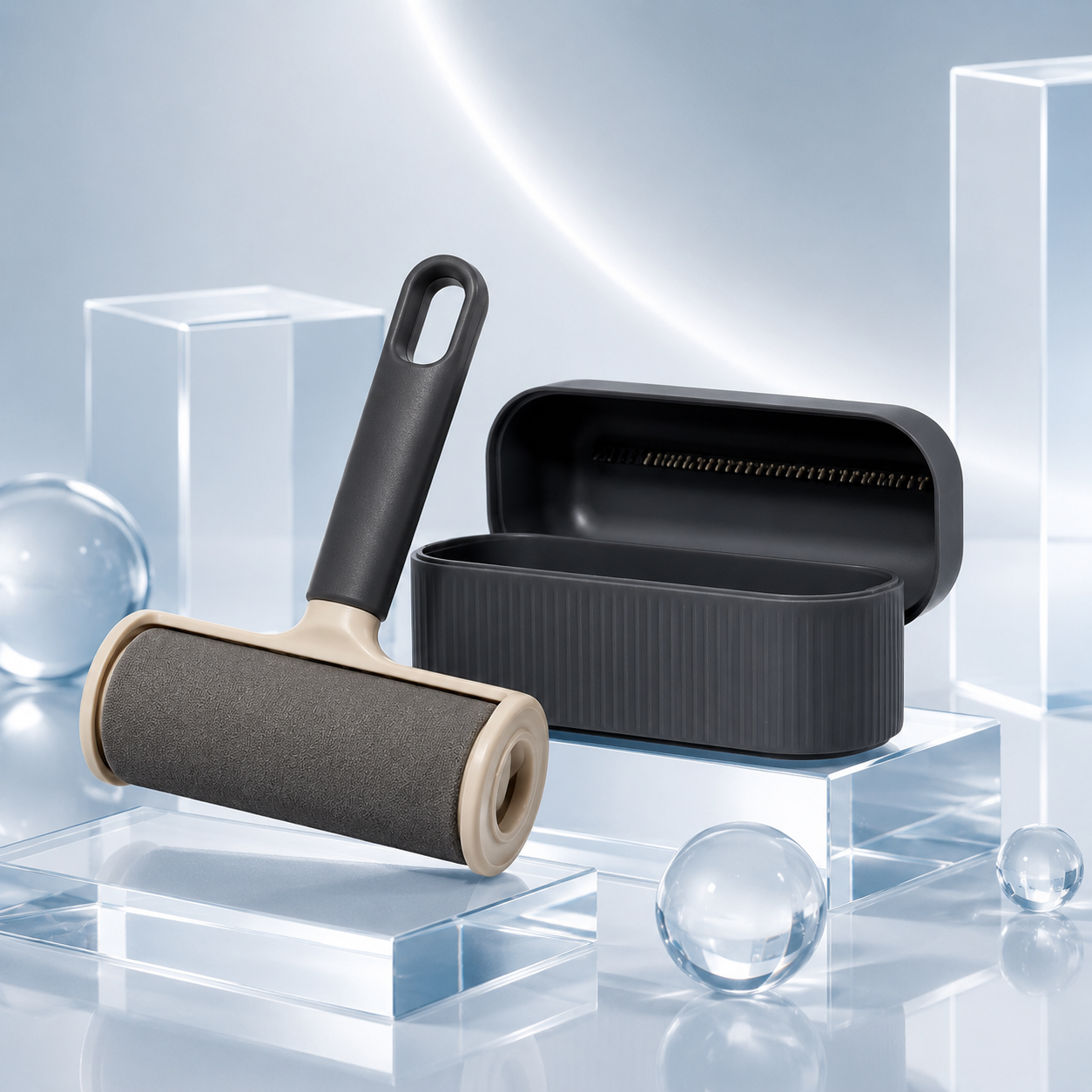 Reusable Lint Roller for Pet Hair, Clothes, Sofa & Fabric Cleaning