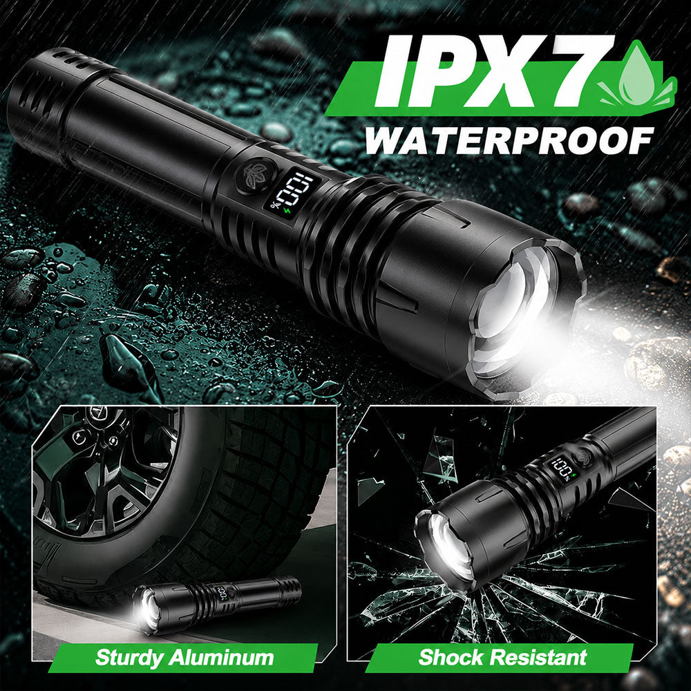 🔥BEST DEAL OFFER 70% OFF + 🎁 2026 Billhol® NEW Super Bright Ultimate Tactical Survival Flashlight · 2M+ SOLD · 80X Brighter ·120H Runtime · Military COB LED Tech🛒