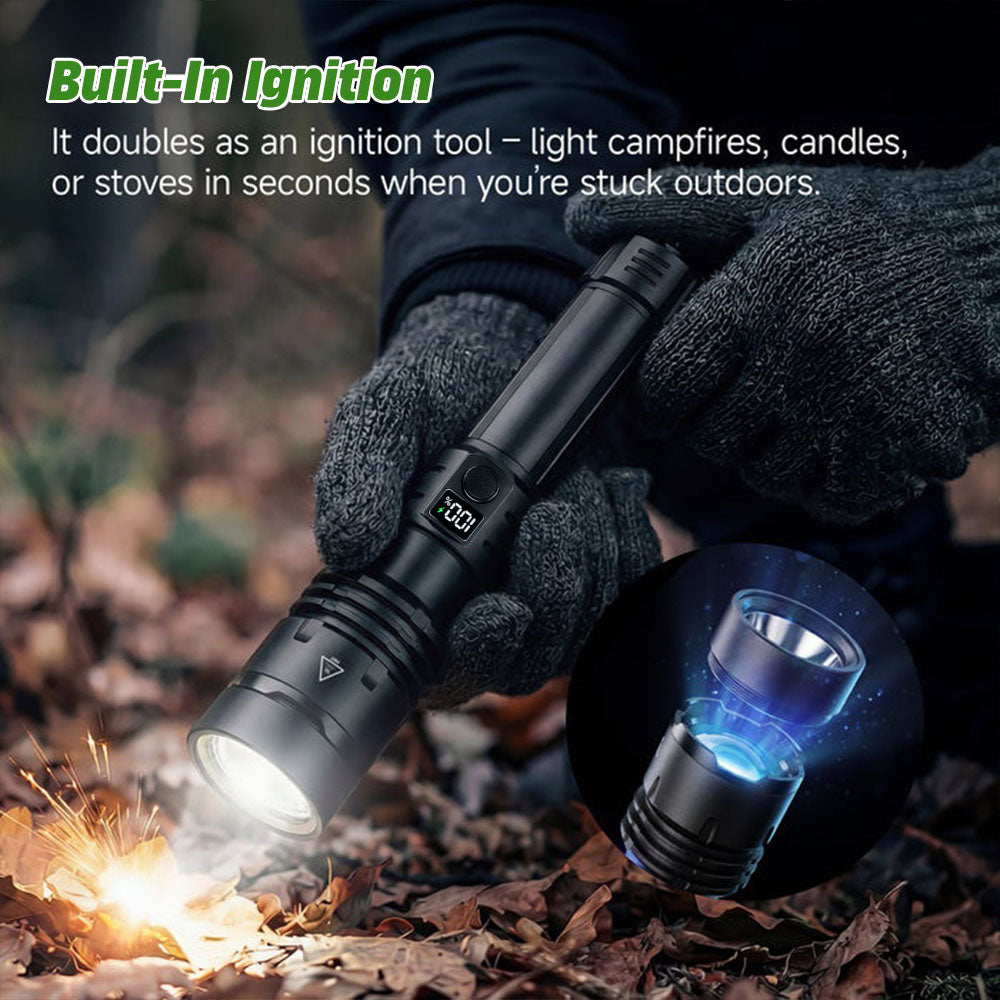 🔥BEST DEAL OFFER 70% OFF + 🎁 2026 Billhol® NEW Super Bright Ultimate Tactical Survival Flashlight · 2M+ SOLD · 80X Brighter ·120H Runtime · Military COB LED Tech🛒